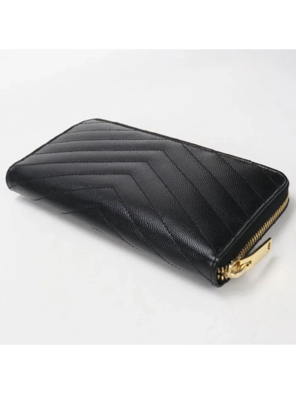 Saint Laurent Full Zip Wallet Monogram Round Zip Calf - Picture 2 of 7